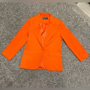 Vibrant Orange Women's Blazer